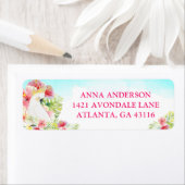 熱帯フローラハワイアン誕生日ルアウ（ハワイ式宴会）アドレス研究所 ラベル (インサイチュ)