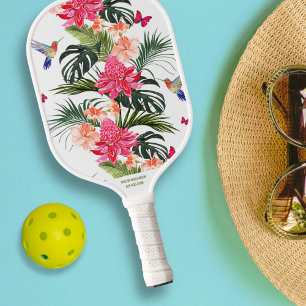 熱帯フローラバードバタフライ名前をカスタムする電話番号 ピックルボールラケット