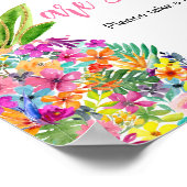 熱帯フローラパイナップルベビーは甘い ポスター (角)