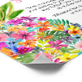 熱帯フローラパイナップルベビー ポスター (角)