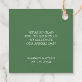 熱帯フローラパイナップルメッセージカード フェイバータグ (裏面)