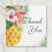 熱帯フローラパイナップルメッセージカード フェイバータグ (正面)