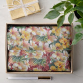 熱帯フローラパイナップルレッドグリッター 薄葉紙 (ギフト)