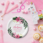 熱帯フローラパーソナライズされたグラードパーティー ペーパープレート (パーティー)