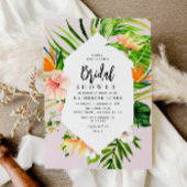 熱帯フローラパーム離れブライダルシャワー 招待状