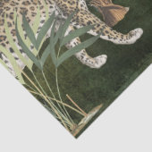 熱帯フローラヒョウの葉のジャングルデコパージュ 薄葉紙 (詳細)