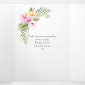 熱帯フローラビーチお祝い 三つ折り招待状 (内部中)