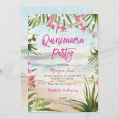 熱帯フローラビーチキンセアニェラパーティー 招待状 (正面/裏面)