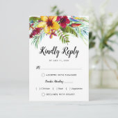 熱帯フローラビーチフード結婚チョイス 出欠カード (スタンド正面)