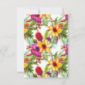 熱帯フローラビーチフード結婚チョイス 出欠カード (裏面)