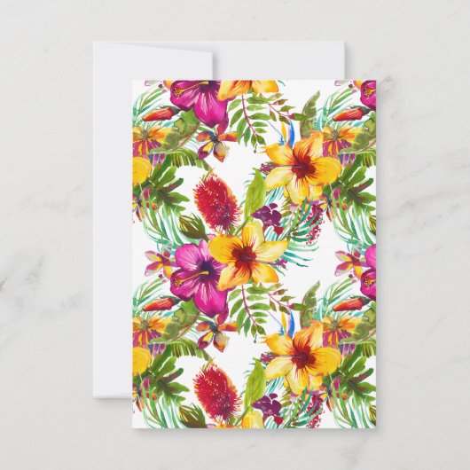 熱帯フローラビーチフード結婚チョイス 出欠カード (裏面)