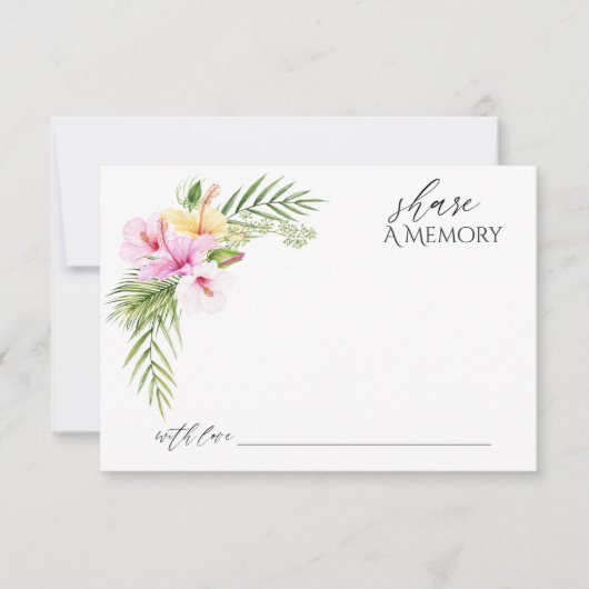 熱帯フローラビーチ共有Aメモリ サンキューカード (正面)