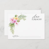 熱帯フローラビーチ共有Aメモリ サンキューカード (正面/裏面)