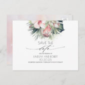 熱帯フローラビーチ結婚式保存日 案内ポストカード (正面/裏面)