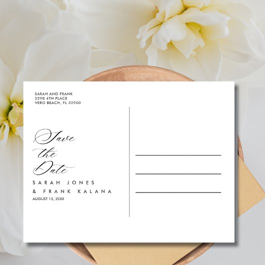 熱帯フローラビーチ結婚式保存日 案内ポストカード