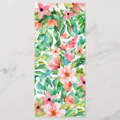 熱帯フローラビーチ結婚式 メニュー (裏面)