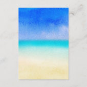 熱帯フローラビーチ金ゴールド結婚披露宴 エンクロージャーカード (裏面)