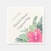 熱帯フローラビーチ スタンダードカクテルナプキン (正面)