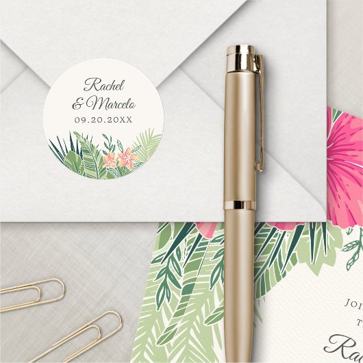 熱帯フローラビーチ ラウンドシール