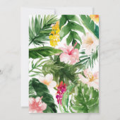 熱帯フローラピンクイエロフラミンゴスタイリッシュ (裏面)