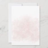 熱帯フローラピンクハワイアンルアウ（ハワイ式宴会）誕生日パーティー 招待状 (裏面)