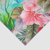 熱帯フローラピンクフラミンゴのデコページ 薄葉紙 (詳細)