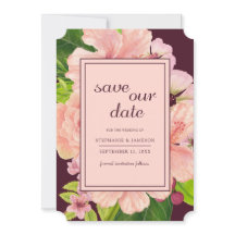 熱帯フローラピンク&ピーチウォーター色