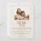 熱帯フローラフォトビーチ結婚式 サンキューカード (裏面)