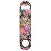 熱帯フローラフラミンと金ゴールドストローク スピード栓抜き (裏面)