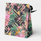 熱帯フローラフラミンゴと金ゴールドストローク フェイバーボックス (裏面サイド)