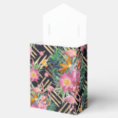 熱帯フローラフラミンゴと金ゴールドストローク フェイバーボックス (オープン)