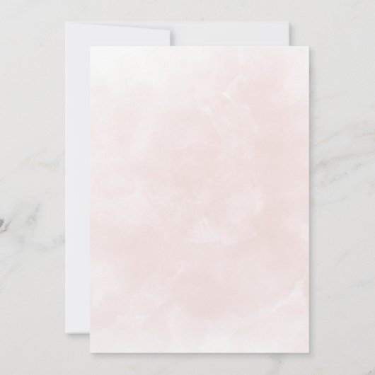 熱帯フローラフラミンゴの赤ちゃんシャワー 招待状 (裏面)