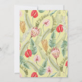 熱帯フローラフルーツウォーターカラーリハーサルディナー 招待状 (裏面)