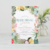 熱帯フローラフルーツウォーターカラーリハーサルディナー 招待状 (スタンド正面)