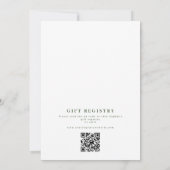 熱帯フローラフレームブライダルシャワー招待 招待状 (裏面)