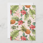 熱帯フローラブライダルウェディングシャワー招待状 招待状 (裏面)