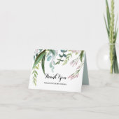 熱帯フローラブライダルシャワーサンキューカード サンキューカード (正面)