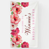 熱帯フローラブライダルシャワーバナー 横断幕 (縦)