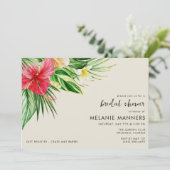 熱帯フローラブライダルシャワーパーティー 招待状 (スタンド正面)