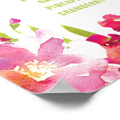 熱帯フローラブライダルシャワーミモサバー徴候 ポスター (角)