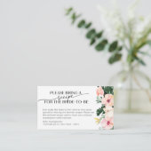 熱帯フローラブライダルシャワーレシピ要求 エンクロージャーカード (スタンド正面)