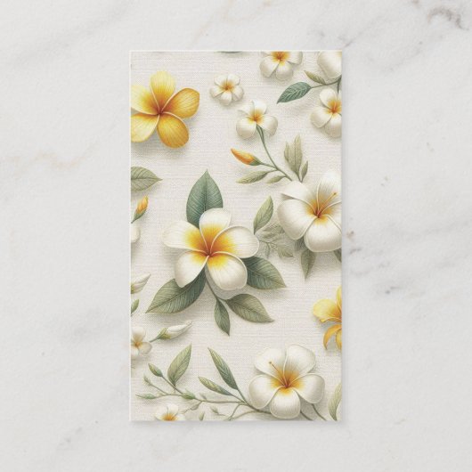 熱帯フローラブライダルシャワーレジストリQR エンクロージャーカード (裏面)