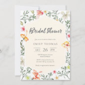 熱帯フローラブライダルシャワー招待 招待状 (正面)