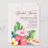熱帯フローラブライダルシャワー 招待状 (正面)