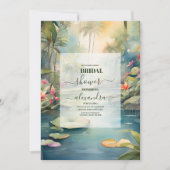 熱帯フローラブライダルシャワー 招待状 (正面)