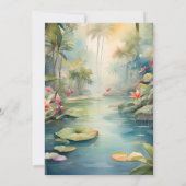 熱帯フローラブライダルシャワー 招待状 (裏面)