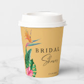 熱帯フローラブライダルシャワー 紙コップ (裏面)