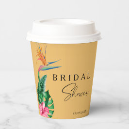 熱帯フローラブライダルシャワー 紙コップ
