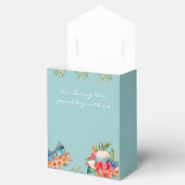 熱帯フローラブルービーチブライダルシャワー フェイバーボックス (オープン)