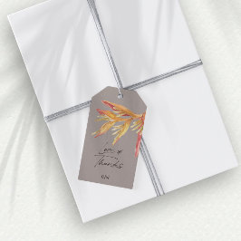 熱帯フローララブタ感謝していーペ結婚式の引き出物 ギフトタグ